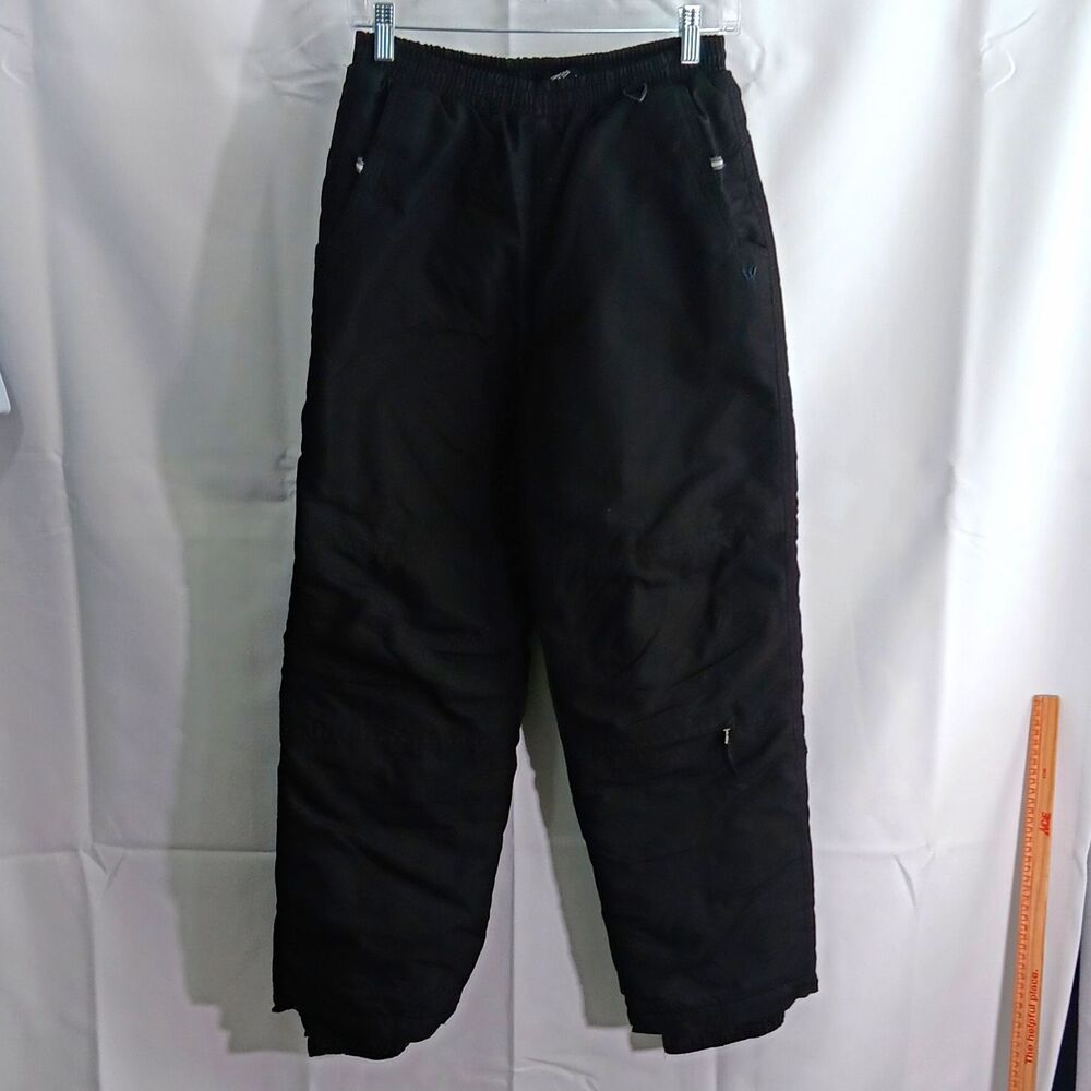 White Sierra Women's Black Insulated Lined Snow Pants L 28" Inseam 26" Waist
